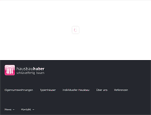 Tablet Screenshot of hausbau-huber.de